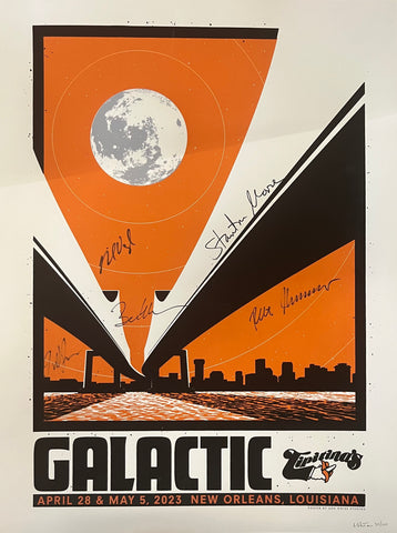 Galactic at Tipitina's 2023 Poster - SIGNED