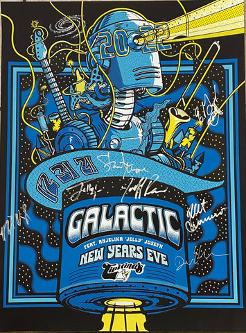 Galactic NYE 2021 Poster - SIGNED